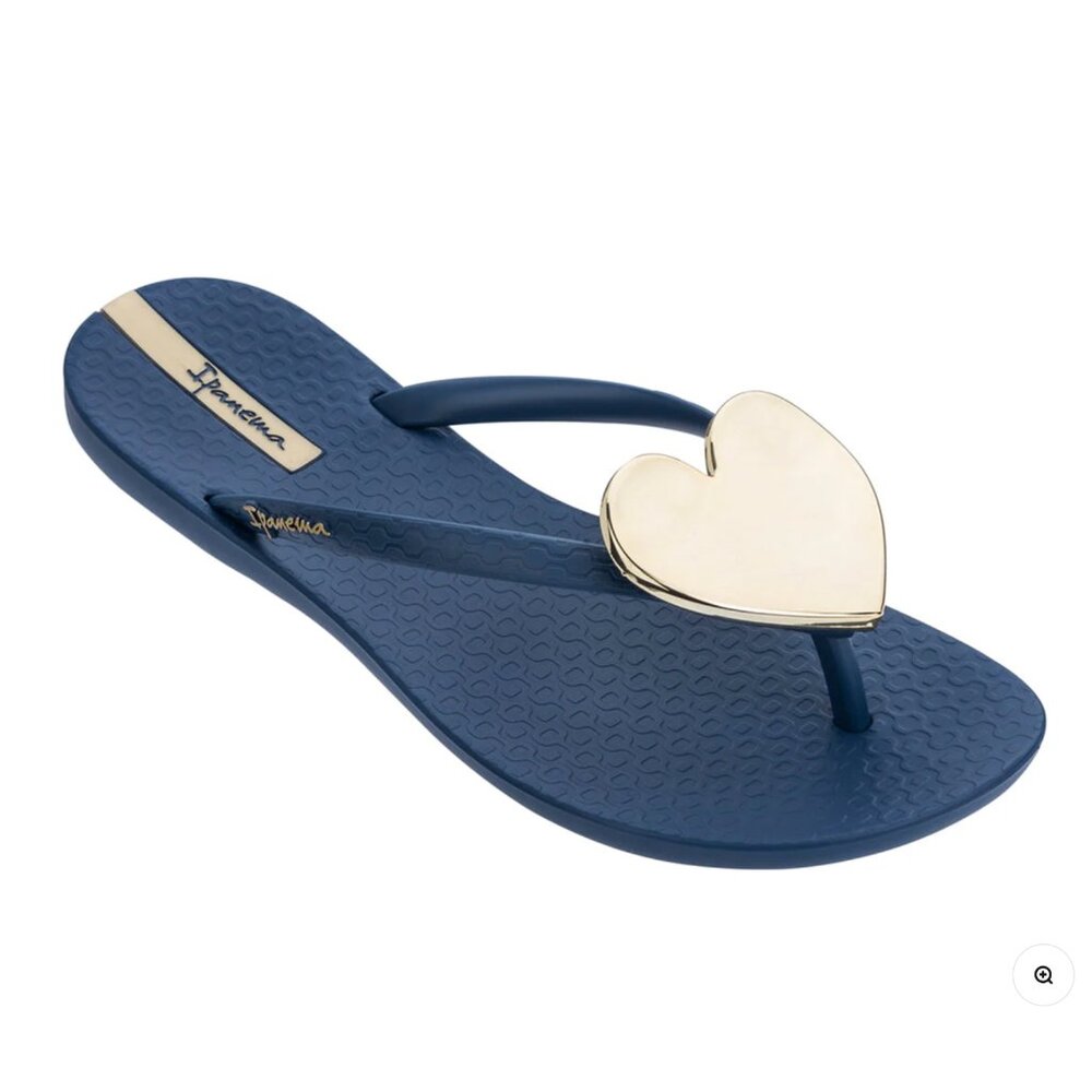 Ipanema Wave Heart Sandals - Blue/Gold